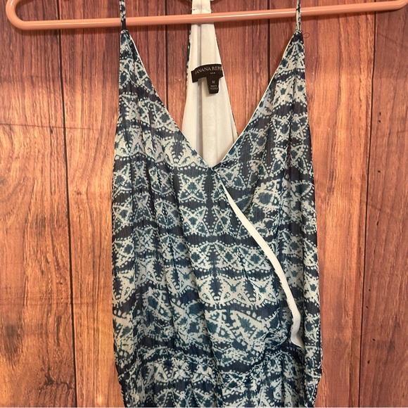 Banana Republic Printed Handkerchief Belted Midi Dress - Size M - Picture 6 of 10